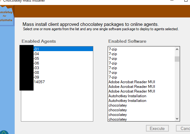 Multiple apps on all clients